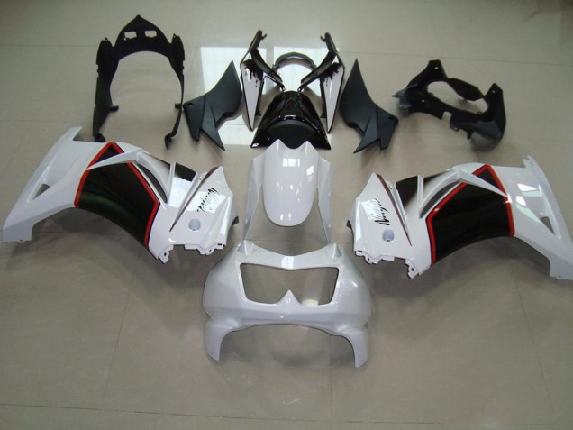 2008-2012 Pearl White Black Kawasaki ZX250R Motorcyle Fairings UK 2008-2012 Pearl White Black Kawasaki ZX250R Motorcyle Fairings UK