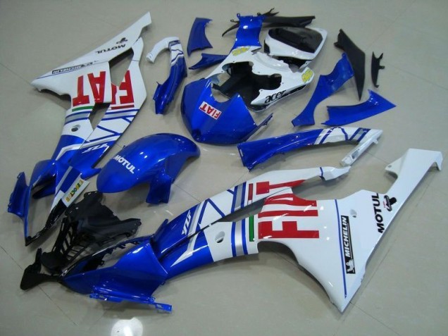 2008-2016 Blue White Red Fiat Yamaha YZF R6 Moto Fairings UK 2008-2016 Blue White Red Fiat Yamaha YZF R6 Moto Fairings UK