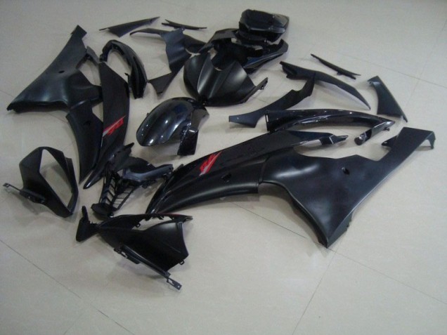 2008-2016 Matte Black Glossy Black Yamaha YZF R6 Motorcycle Fairings Kit UK 2008-2016 Matte Black Glossy Black Yamaha YZF R6 Motorcycle Fairings Kit UK