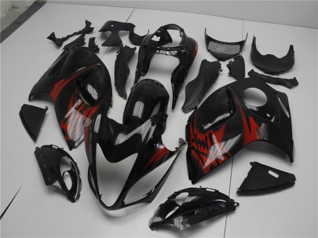 2008-2019 Black Red Suzuki GSXR 1300 Hayabusa Motor Bike Fairings UK