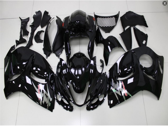 2008-2019 Glossy Black Suzuki GSXR 1300 Hayabusa Bike Fairing Kit UK