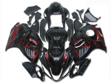 2008-2019 Black Red Suzuki Hayabusa GSXR1300 Motorcylce Fairings UK