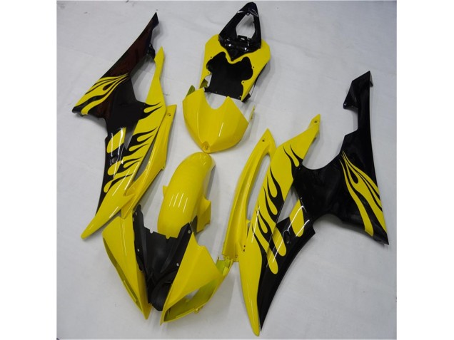 2008-2016 Yellow Black Yamaha YZF R6 Motorcycle Replacement Fairings UK 2008-2016 Yellow Black Yamaha YZF R6 Motorcycle Replacement Fairings UK
