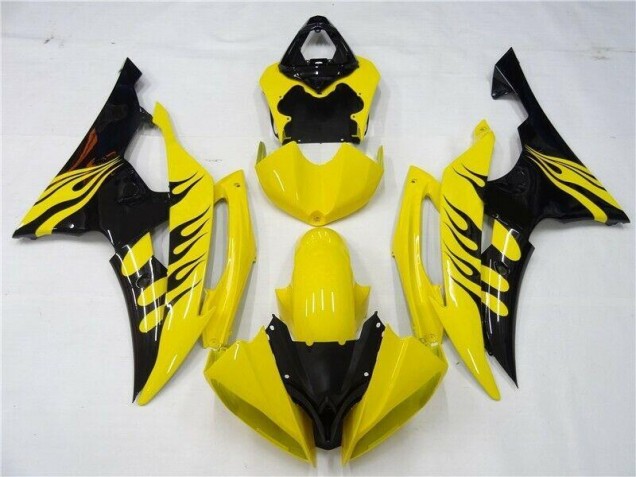 2008-2016 Yellow Black Yamaha YZF R6 Motorcycle Replacement Fairings UK 2008-2016 Yellow Black Yamaha YZF R6 Motorcycle Replacement Fairings UK