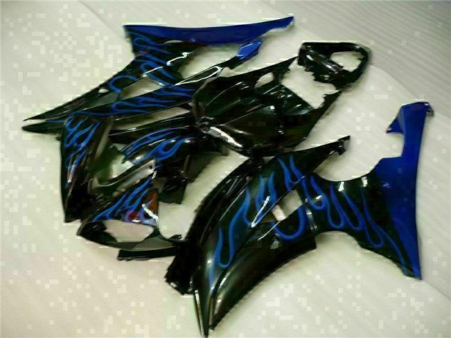 2008-2016 Blue Flame Black Yamaha YZF R6 Motorcylce Fairings UK 2008-2016 Blue Flame Black Yamaha YZF R6 Motorcylce Fairings UK