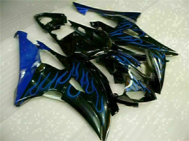 2008-2016 Blue Flame Black Yamaha YZF R6 Motorcylce Fairings UK 2008-2016 Blue Flame Black Yamaha YZF R6 Motorcylce Fairings UK