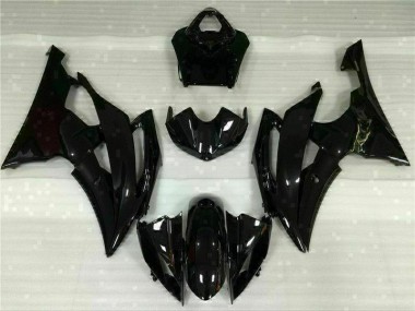 2008-2016 Glossy Black Yamaha YZF R6 Motorbike Fairings UK