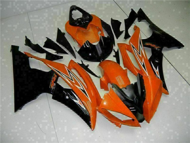 2008-2016 Orange Black Yamaha YZF R6 Motorcycle Fairings Kit UK 2008-2016 Orange Black Yamaha YZF R6 Motorcycle Fairings Kit UK