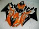 2008-2016 Orange Black Yamaha YZF R6 Motorcycle Fairings Kit UK 2008-2016 Orange Black Yamaha YZF R6 Motorcycle Fairings Kit UK