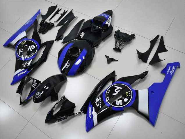 2008-2016 Blue Black Yamaha YZF R6 Bike Fairings UK 2008-2016 Blue Black Yamaha YZF R6 Bike Fairings UK