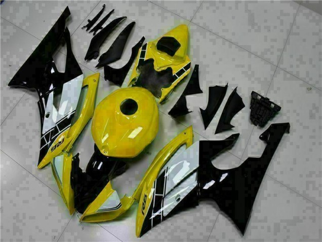 2008-2016 Yellow Black Yamaha YZF R6 Motorcycle Fairings Kits UK 2008-2016 Yellow Black Yamaha YZF R6 Motorcycle Fairings Kits UK