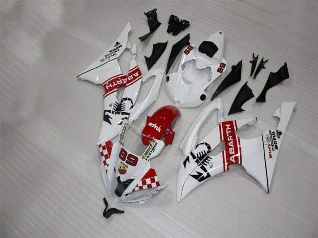2008-2016 White Yamaha YZF R6 Motorbike Fairings UK