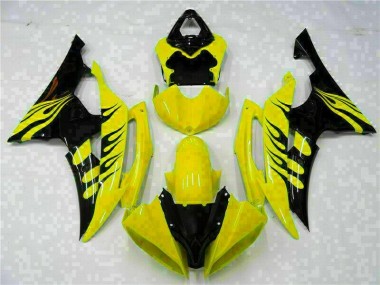 2008-2016 Yellow Yamaha YZF R6 Replacement Motorcycle Fairings UK