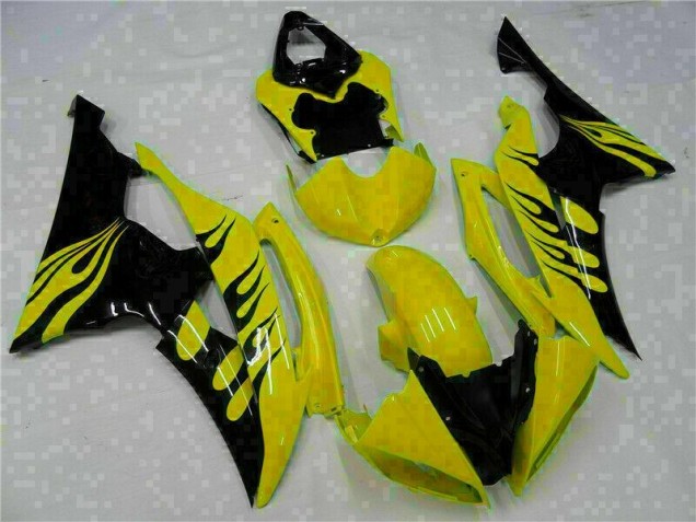 2008-2016 Yellow Yamaha YZF R6 Replacement Motorcycle Fairings UK 2008-2016 Yellow Yamaha YZF R6 Replacement Motorcycle Fairings UK
