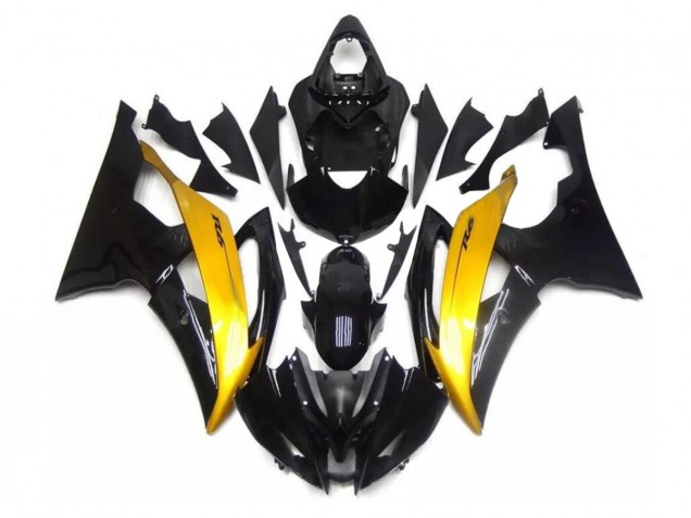 2008-2016 Black Gold Yamaha YZF R6 Motorcycle Fairing Kits UK 2008-2016 Black Gold Yamaha YZF R6 Motorcycle Fairing Kits UK