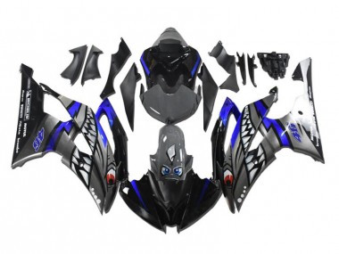 2008-2016 Grey Blue Shark Yamaha YZF R6 Motorcycle Fairing Kit UK