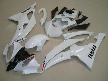 2008-2016 Pearl White Yamaha YZF R6 Motorbike Fairing Kits UK