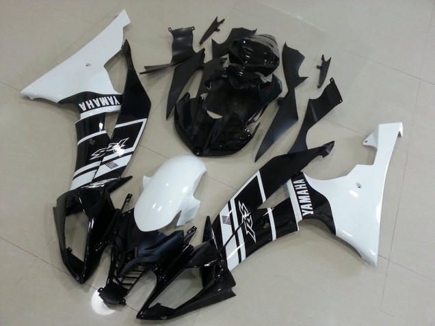 2008-2016 White and Black Yamaha YZF R6 Motorcycle Fairings UK 2008-2016 White and Black Yamaha YZF R6 Motorcycle Fairings UK