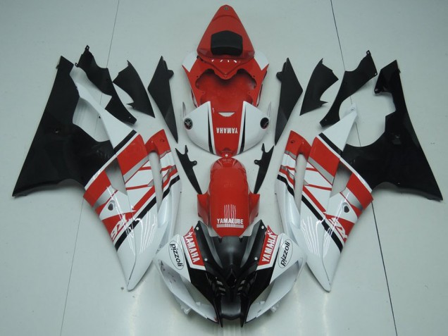 2008-2016 Red White Black Yamaha YZF R6 Replacement Motorcycle Fairings UK 2008-2016 Red White Black Yamaha YZF R6 Replacement Motorcycle Fairings UK