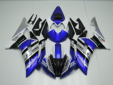 2008-2016 Blue White ENEOS Monster Yamaha YZF R6 Motorcycle Fairings Kit UK
