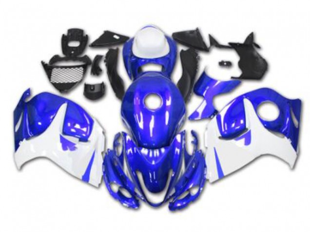 2008-2019 Blue White Suzuki GSXR 1300 Hayabusa Motorcycle Replacement Fairings UK