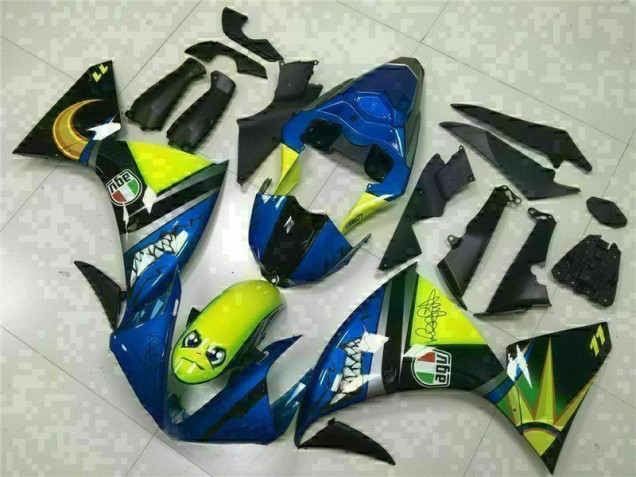2009-2011 Blue Yamaha YZF R1 Replacement Motorcycle Fairings UK 2009-2011 Blue Yamaha YZF R1 Replacement Motorcycle Fairings UK