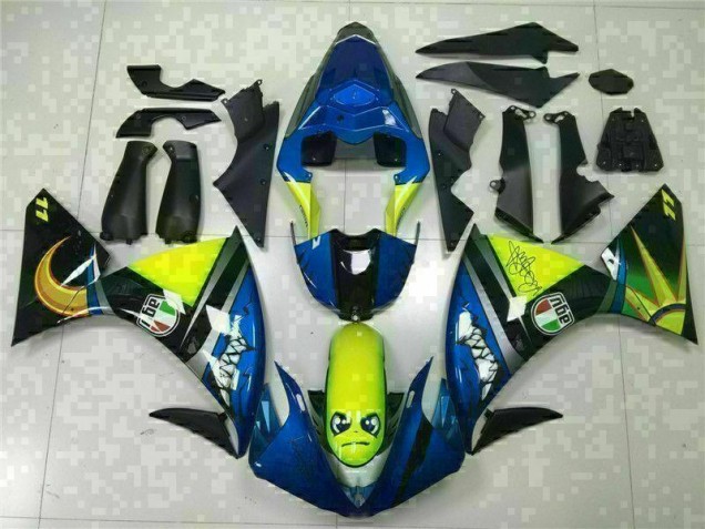 2009-2011 Blue Yamaha YZF R1 Replacement Motorcycle Fairings UK 2009-2011 Blue Yamaha YZF R1 Replacement Motorcycle Fairings UK