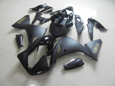 2009-2011 Matte Black Gold Sticker Yamaha YZF R1 Motorcycle Fairings Kits UK