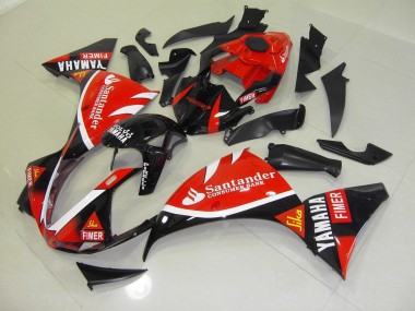 2009-2011 Red Black Santander Yamaha YZF R1 Replacement Fairings UK