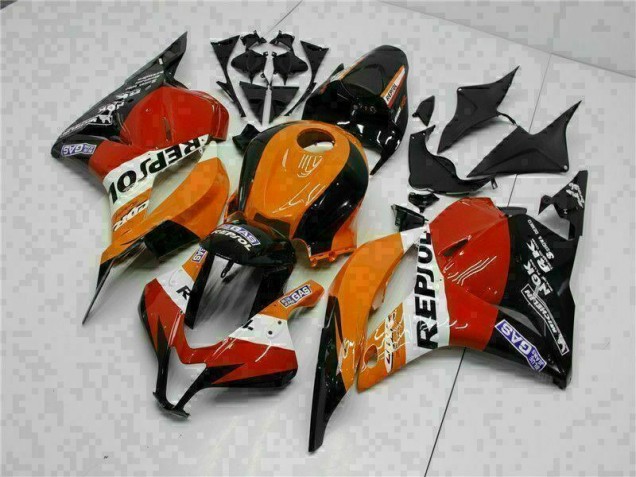 2009-2012 Orange Repsol Honda CBR600RR Motor Fairings UK
