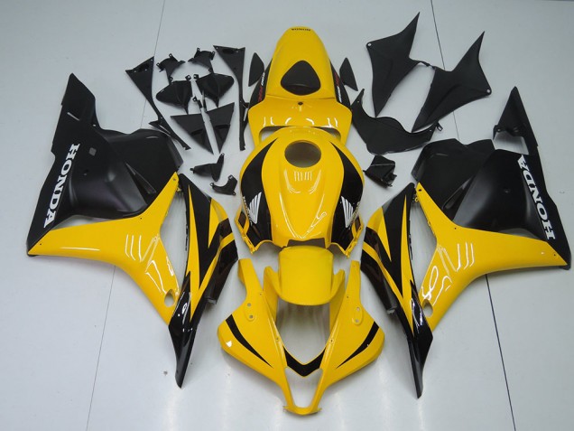 2009-2012 Yellow Black Honda CBR600RR Motorcycle Fairing Kits UK