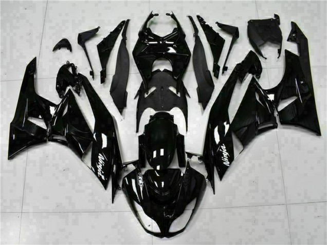 2009-2012 Black White Ninja Kawasaki ZX6R Replacement Fairings UK 2009-2012 Black White Ninja Kawasaki ZX6R Replacement Fairings UK