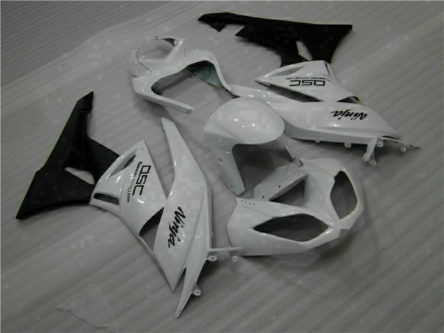 2009-2012 White Black Ninja Kawasaki ZX6R Motorbike Fairings UK 2009-2012 White Black Ninja Kawasaki ZX6R Motorbike Fairings UK