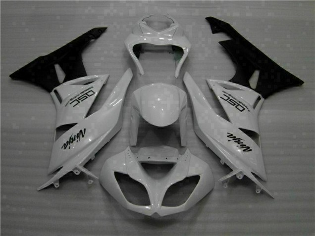 2009-2012 White Black Ninja Kawasaki ZX6R Motorbike Fairings UK 2009-2012 White Black Ninja Kawasaki ZX6R Motorbike Fairings UK