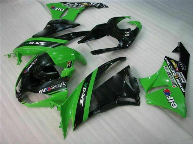 2009-2012 Black Green Kawasaki ZX6R Motorcycle Fairing UK 2009-2012 Black Green Kawasaki ZX6R Motorcycle Fairing UK