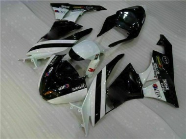 2009-2012 Black White 3M Touch4 Kawasaki ZX6R Motorcycle Fairing Kits UK