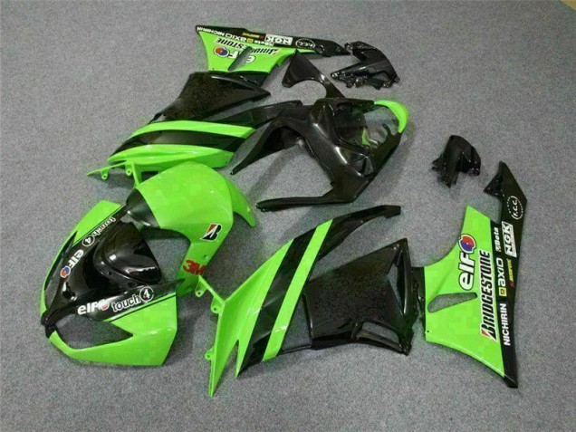 2009-2012 Black Green 3M Touch4 Kawasaki ZX6R Motorbike Fairing UK 2009-2012 Black Green 3M Touch4 Kawasaki ZX6R Motorbike Fairing UK