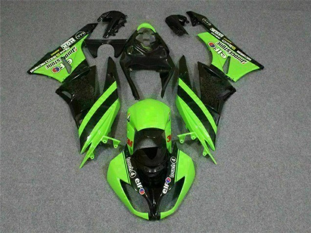 2009-2012 Black Green 3M Touch4 Kawasaki ZX6R Motorbike Fairing UK 2009-2012 Black Green 3M Touch4 Kawasaki ZX6R Motorbike Fairing UK