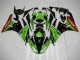 2009-2012 Green Black Red Kawasaki ZX6R Bike Fairing UK 2009-2012 Green Black Red Kawasaki ZX6R Bike Fairing UK