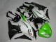 2009-2012 Green Black White 25 Kawasaki ZX6R Bike Fairings UK 2009-2012 Green Black White 25 Kawasaki ZX6R Bike Fairings UK