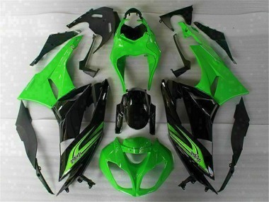2009-2012 Green Black Kawasaki ZX6R Motorbike Fairing UK