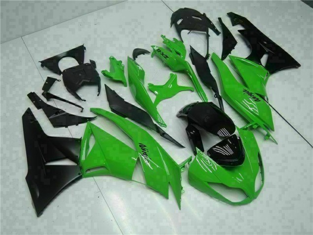 2009-2012 Black Green Kawasaki ZX6R Motorcycle Bodywork UK 2009-2012 Black Green Kawasaki ZX6R Motorcycle Bodywork UK