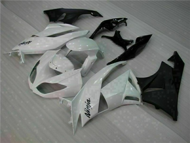 2009-2012 White Black Kawasaki ZX6R Motorcycle Fairings Kits UK 2009-2012 White Black Kawasaki ZX6R Motorcycle Fairings Kits UK