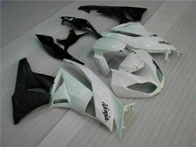 2009-2012 White Black Kawasaki ZX6R Motorcycle Fairings Kits UK 2009-2012 White Black Kawasaki ZX6R Motorcycle Fairings Kits UK