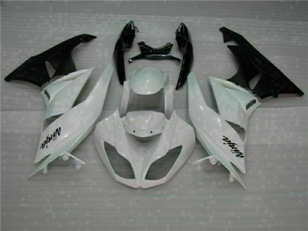 2009-2012 White Black Kawasaki ZX6R Motorcycle Fairings Kits UK 2009-2012 White Black Kawasaki ZX6R Motorcycle Fairings Kits UK