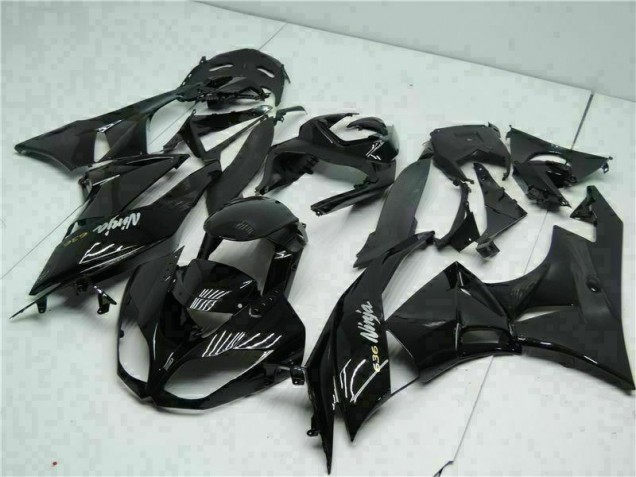 2009-2012 Black White Ninja 636 Kawasaki ZX6R Moto Fairings UK 2009-2012 Black White Ninja 636 Kawasaki ZX6R Moto Fairings UK