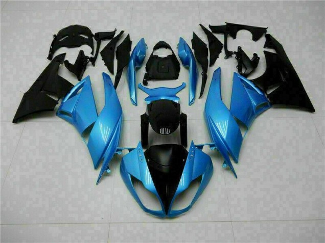 2009-2012 Blue Black Kawasaki ZX6R Motorcyle Fairings UK 2009-2012 Blue Black Kawasaki ZX6R Motorcyle Fairings UK