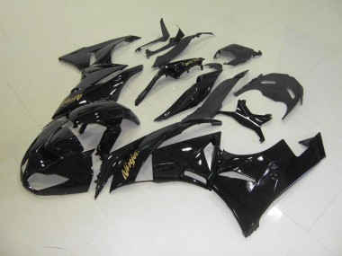 2009-2012 Black with Gold Sticker Kawasaki ZX6R Motorbike Fairing UK