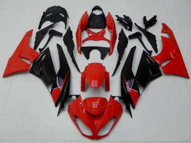 2009-2012 Red Black Kawasaki ZX6R Bike Fairings UK