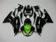 2009-2012 Black Green Kawasaki ZX6R Moto Fairings UK 2009-2012 Black Green Kawasaki ZX6R Moto Fairings UK